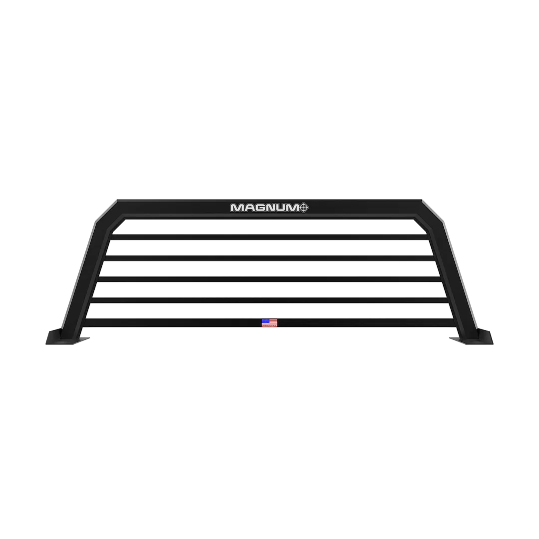 420STBRO2NB – MAGNUM TRUCK Headache Rack, Louvered Powder Coated Matte Black Aluminum Can Be Used With Between The Ra...